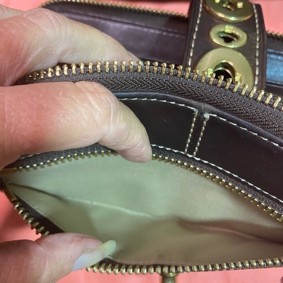RARE Coach Lily Wallet leather brass turn locks smooth leather roomy soft - Picture 11 of 16
